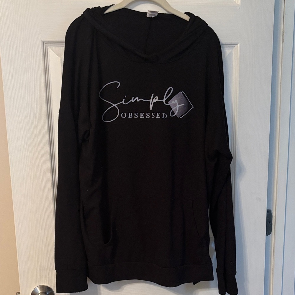 Sew In Love Black "Simply Obsessed" Hoodie Sweatshirt